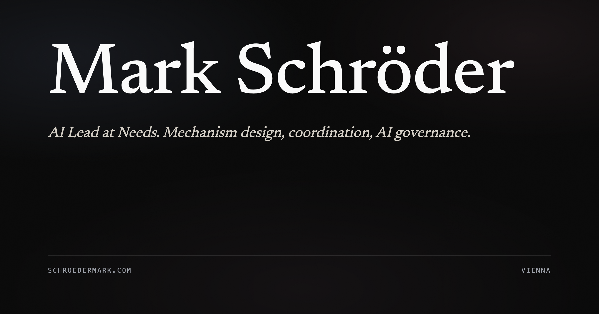SCHROEDER MARK & CO INC work